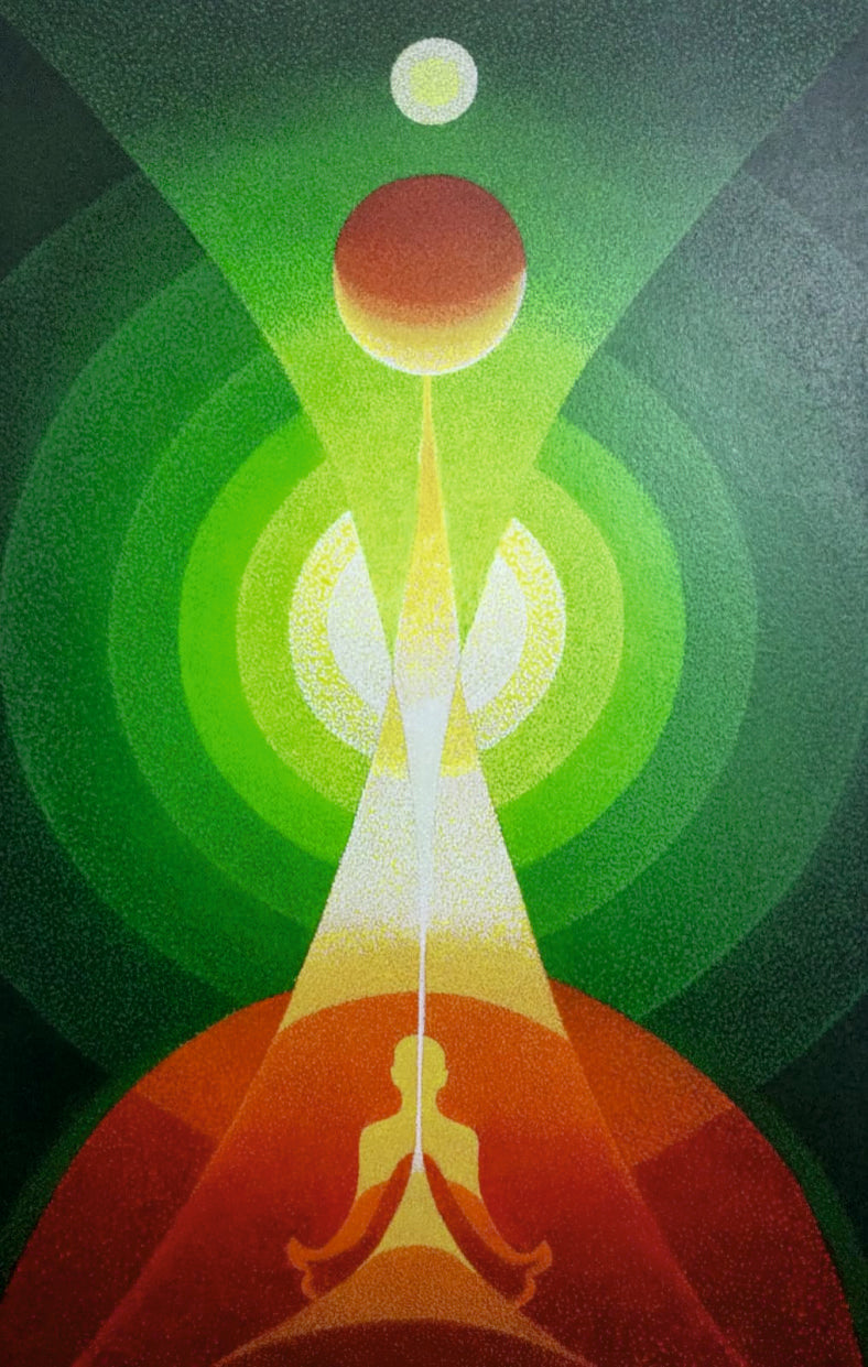 Unveiling Hidden Cosmic Forces - 45x31 inches Acrylic on Canvas