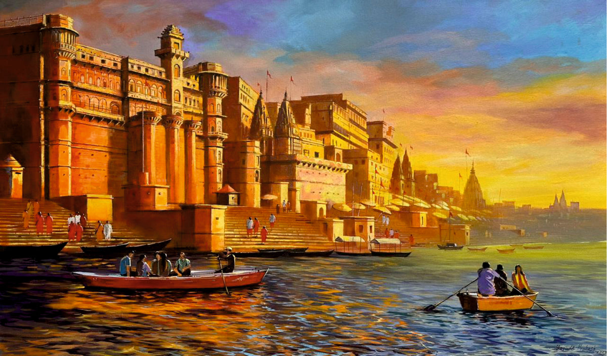 Banaras - 48x36 inches Acrylic on Canvas