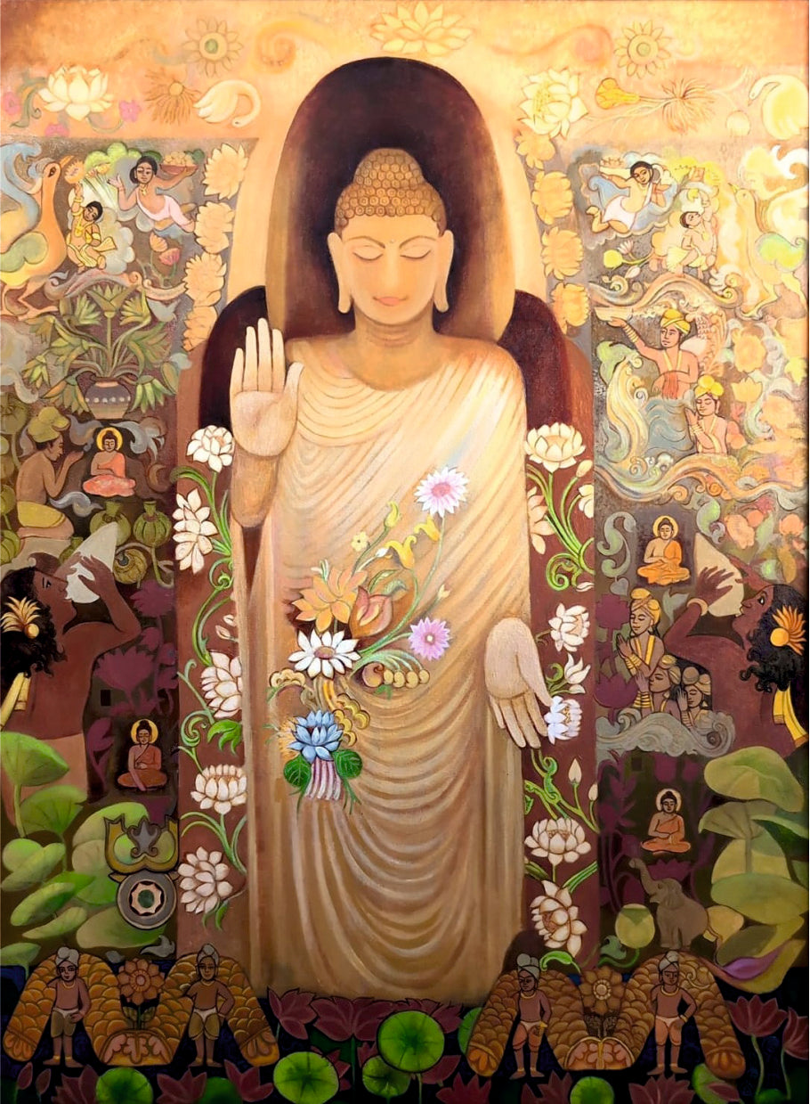 One step towards peace - 36x48 inches Acrylic on Canvas